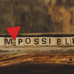 Tablou Motivational - Impossible (Scrabble) - Img 3