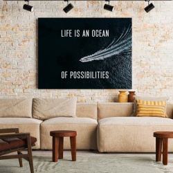Tablou Motivational - Life Is An Ocean - Img 2