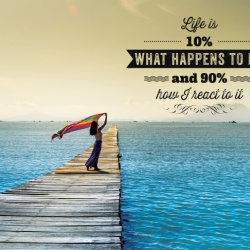 Tablou Motivational - Life Is What Happens To Me - Img 4