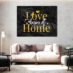 Tablou Motivational - Love begins at home - Img 4
