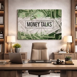 Tablou Motivational - Money Talks