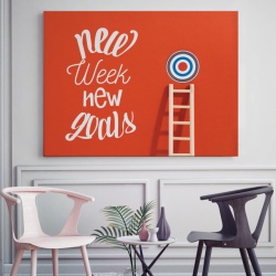 Tablou Motivational - New Week, New Goals - Img 2