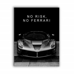 Tablou Motivational - No Risk, No Ferrari - Img 3