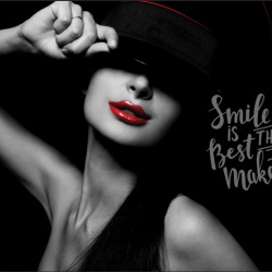 Tablou Motivational - Smile Is The Best Make-up - Img 3