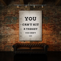 Tablou Motivational - Target (Eye Chart) - Img 3