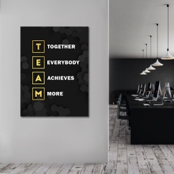 Tablou Motivational - Team (gold scrabble) - Img 2