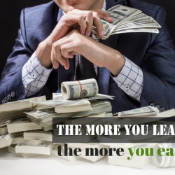 Tablou Motivational - The More You Earn - Img 3