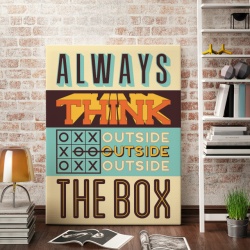 Tablou Motivational - Think Outside The Box - Img 2