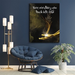 Tablou Motivational - Turn everything into gold - Img 5