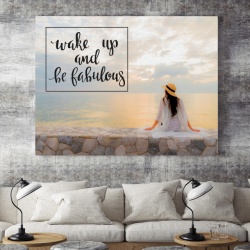 Tablou Motivational - Wake Up And Be Fabulous - Img 3