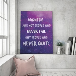 Tablou Motivational - Winners Are People Who Never Quit - Img 2