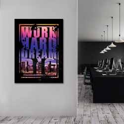 Tablou Motivational - Work hard dream big (big text) - Img 2