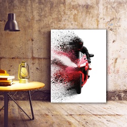 Tablou Motorbike color splash