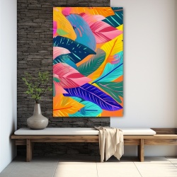 Tablou Vegetatie - Abstract Colorful Leaves (097) - Img 4