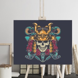 Tablou Zombie Skull Samurai - Img 2