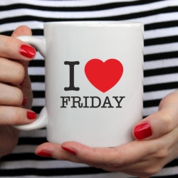 Cana cu Mesaj I Love Friday