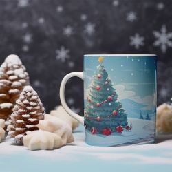 Cana De Craciun - Cartoon Christmas Landscape