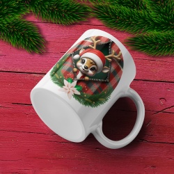 Cana De Craciun - Cute Baby Reindeer in a Pocket (mesaj personalizat)