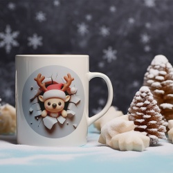Cana De Craciun - Cute Smiling Baby Reindeer - Img 3
