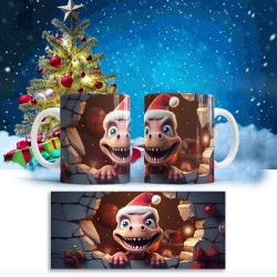 Cana De Craciun - Pink Baby Dino - Img 3