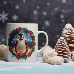 Cana De Craciun - Smiling Cute Baby Penguin (mesaj personalizat) - Img 3