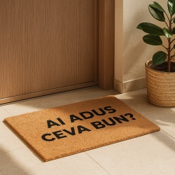 Covor de intrare personalizat - 60x40cm - Ai adus ceva bun