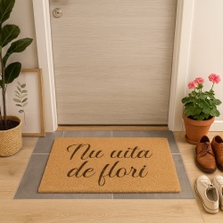 Covor de intrare personalizat - 60x40cm - nu uita de flori