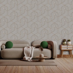 Fototapet 3D - Art Deco Golden Pattern 3D061 - Img 1