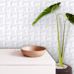 Fototapet 3D - Perete din patrate mari in relief 3D038 - Img 3