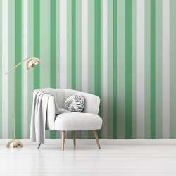 Fototapet Benzi verticale inguste in nuante de verde (Stripes 082) - Img 4
