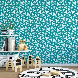 Fototapet Copii Forme Geometrice Bleu 1042-N