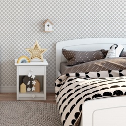 Fototapet Copii Model Romburi Gri Deschis 1003-D