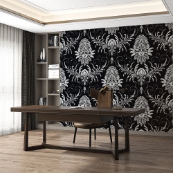 Fototapet - Elegant floral swirls pattern (FTD1000282) - Img 1