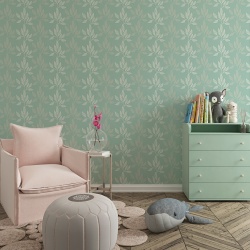 Fototapet Floral - Frunze stilizate sidefii (Floral 007) - Img 2