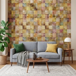 Fototapet Texturi - Mozaic din patratele multicolore (Texture 041)