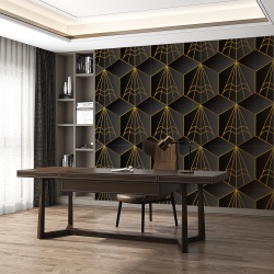 Fototapet Waves - Art deco pattern with lines (FTD1000342)