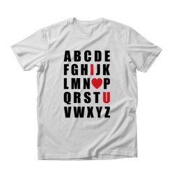 Imprimeu Tricou Love alphabet - Img 2