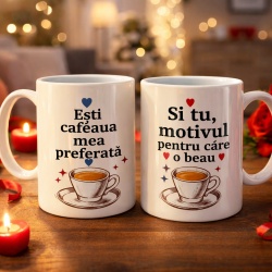 Set 2 cani personalizate Motivul cafelei - Img 2