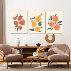 Set 3 Tablouri Just fruits