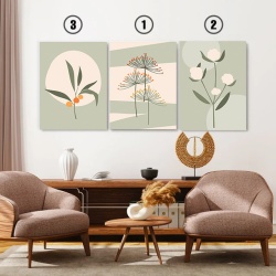 Set 3 Tablouri Sketched plants - Img 3