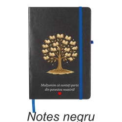 Set cadou diriginte – Diplomă + opțiuni personalizare cu notes A5 negru și set pixuri - Img 2