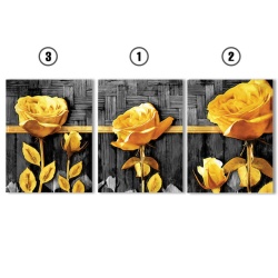 Set Tablouri Canvas - Golden Roses - Img 5