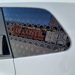 Sticker auto de geamuri Honeycomb - tip fagure - fara logo - set 2 bucati 50x35cm - Img 2