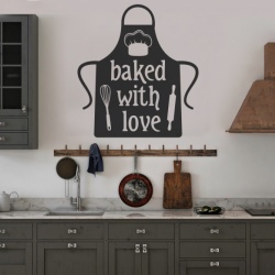 Sticker Bucatarie - Baked with love (chef's hat)