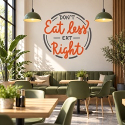 Sticker Bucatarie - Eat right
