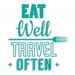 Sticker Bucatarie - Eat well, travel often - Img 2