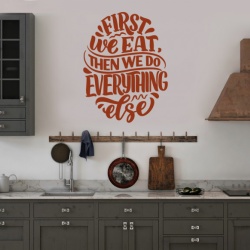 Sticker Bucatarie - First we eat - Img 3