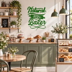 Sticker Bucatarie - Natural born baker
