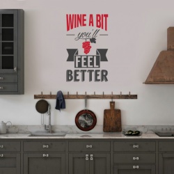 Sticker Bucatarie - Wine a bit - Img 3