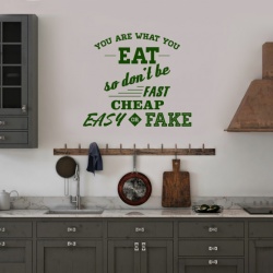 Sticker Bucatarie - You are what you eat